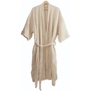 The Organic Company FINE Bademantel S/M, Stone